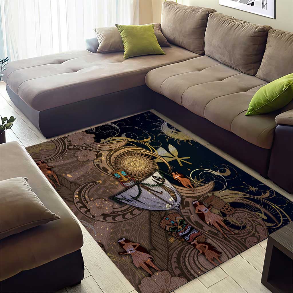 Hawaii Makahiki Area Rug Polynesian Sky And Earth - Polynesian Pride
