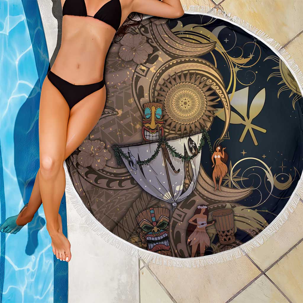 Hawaii Makahiki Beach Blanket Polynesian Sky And Earth - Polynesian Pride