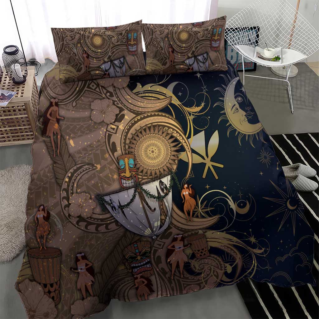 Hawaii Makahiki Bedding Set Polynesian Sky And Earth - Polynesian Pride