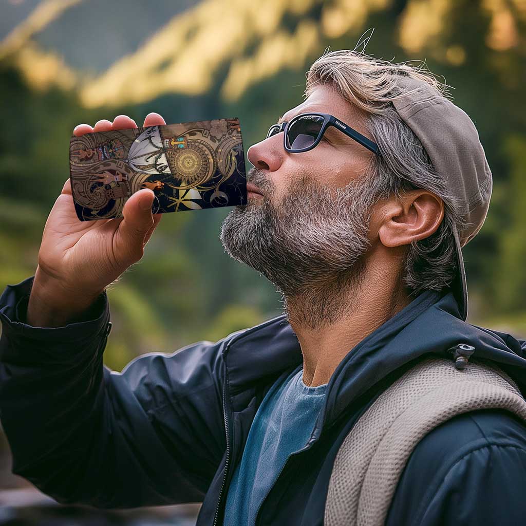 Hawaii Makahiki 4 in 1 Can Cooler Tumbler Polynesian Sky And Earth - Polynesian Pride