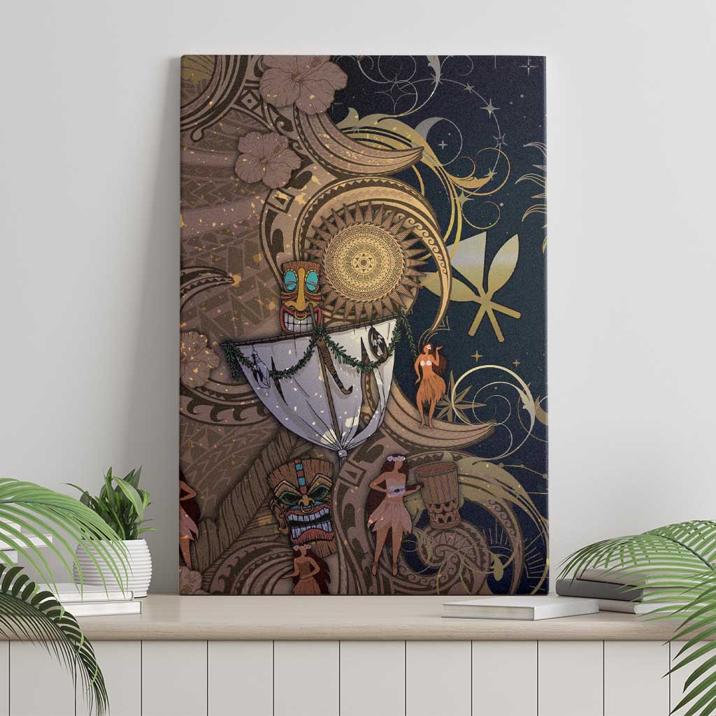 Hawaii Makahiki Canvas Wall Art Polynesian Sky And Earth - Polynesian Pride