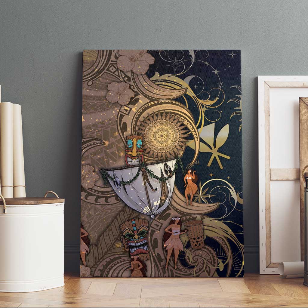 Hawaii Makahiki Canvas Wall Art Polynesian Sky And Earth - Polynesian Pride