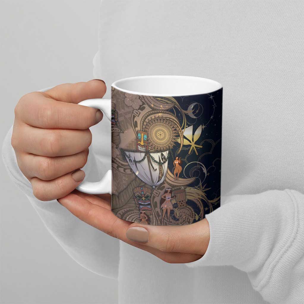 Hawaii Makahiki Ceramic Mug Polynesian Sky And Earth - Polynesian Pride