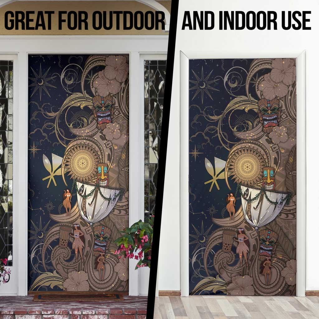 Hawaii Makahiki Door Cover Polynesian Sky And Earth - Polynesian Pride