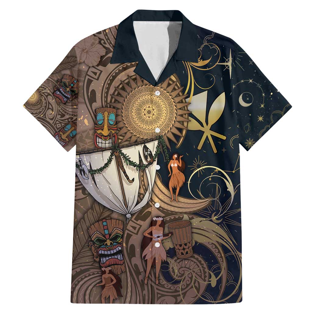 Hawaii Makahiki Family Matching Mermaid Dress and Hawaiian Shirt Polynesian Sky And Earth - Polynesian Pride