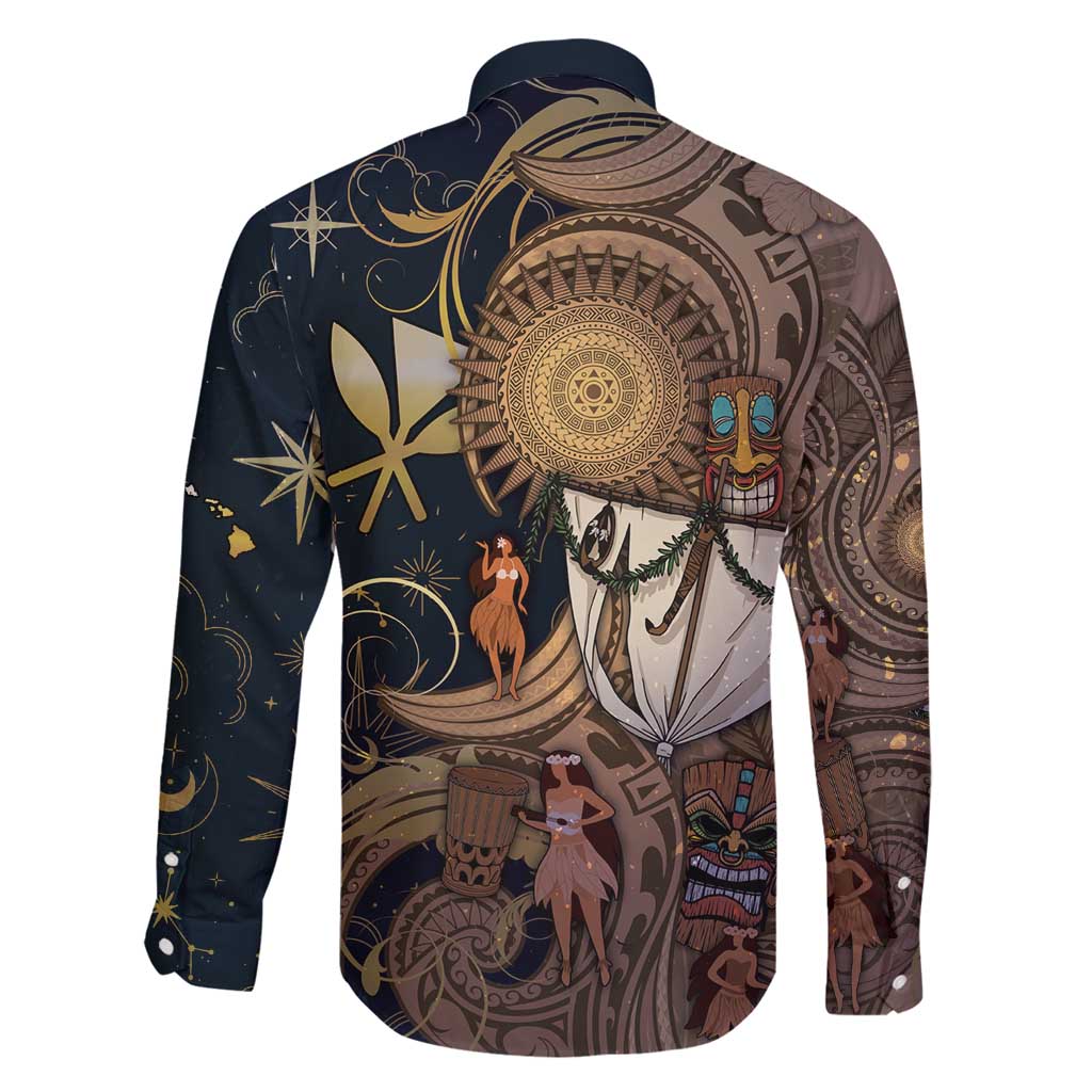 Hawaii Makahiki Family Matching Off Shoulder Short Dress and Hawaiian Shirt Polynesian Sky And Earth - Polynesian Pride