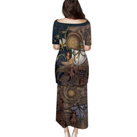 Hawaii Makahiki Family Matching Puletasi and Hawaiian Shirt Polynesian Sky And Earth - Polynesian Pride