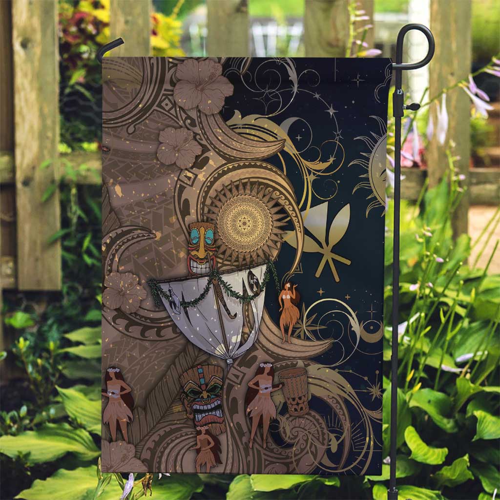 Hawaii Makahiki Garden Flag Polynesian Sky And Earth - Polynesian Pride