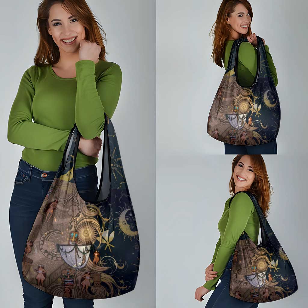 Hawaii Makahiki Grocery Bag Polynesian Sky And Earth - Polynesian Pride