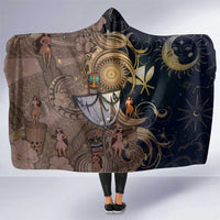 Hawaii Makahiki Hooded Blanket Polynesian Sky And Earth - Polynesian Pride