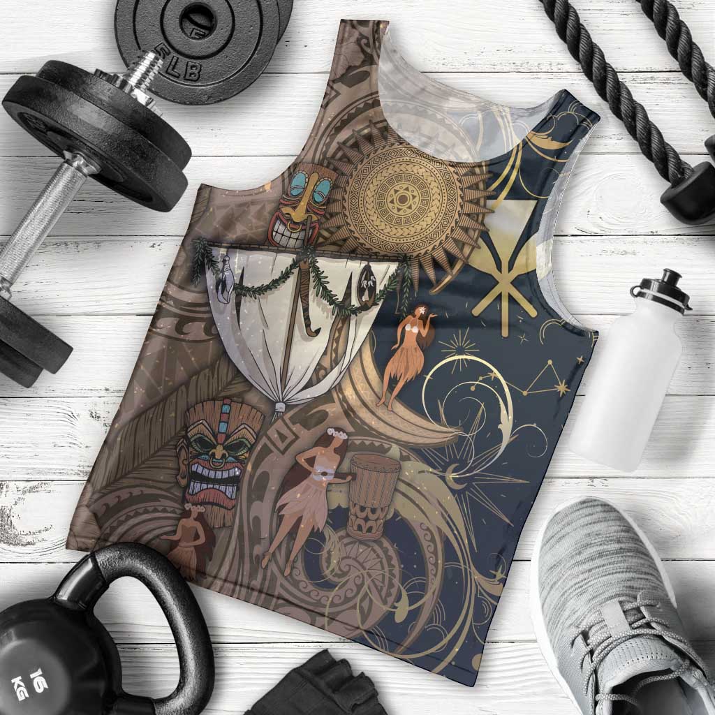 Hawaii Makahiki Men Tank Top Polynesian Sky And Earth - Polynesian Pride