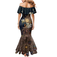 Hawaii Makahiki Mermaid Dress Polynesian Sky And Earth - Polynesian Pride