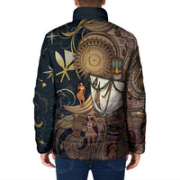 Hawaii Makahiki Padded Jacket Polynesian Sky And Earth - Polynesian Pride