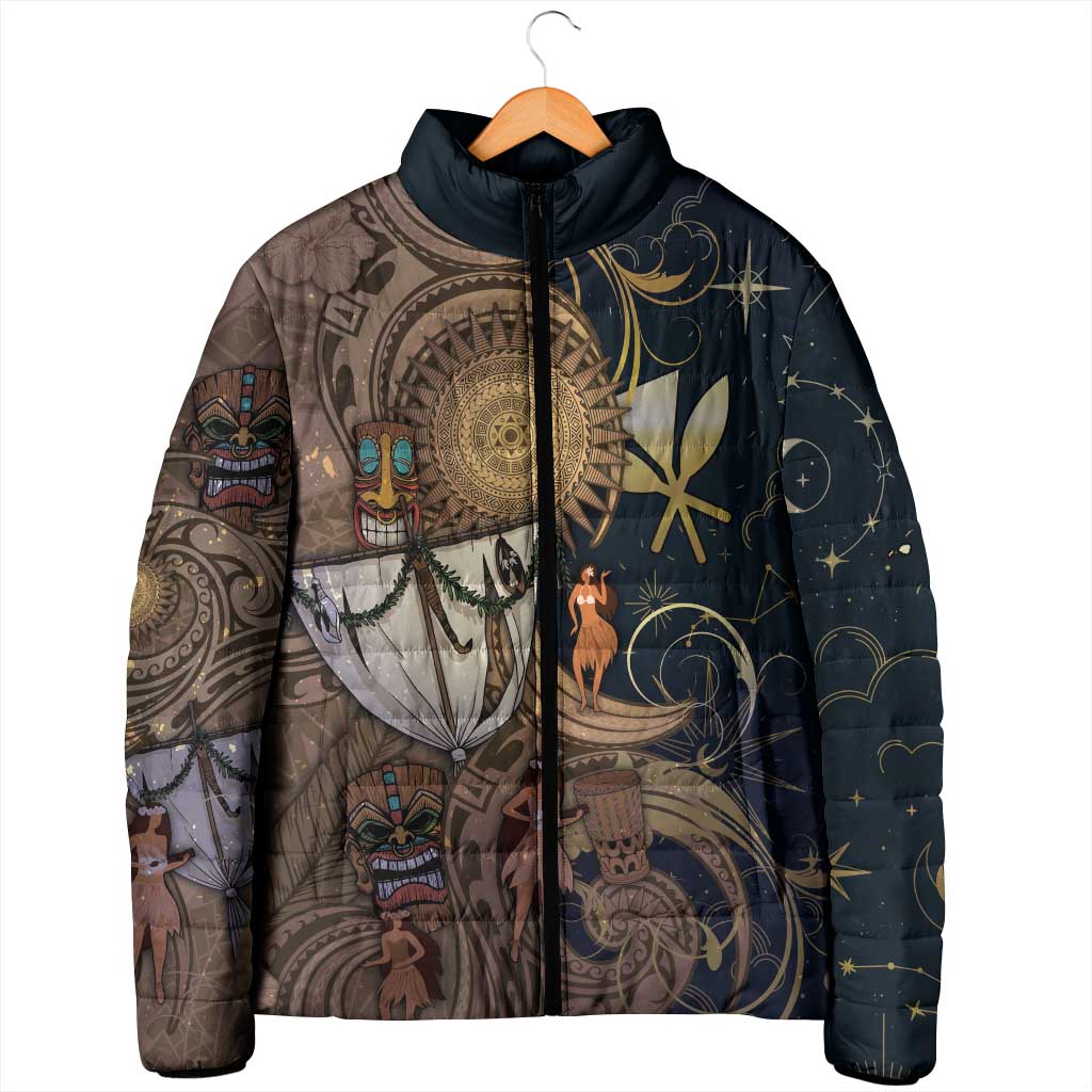 Hawaii Makahiki Padded Jacket Polynesian Sky And Earth - Polynesian Pride