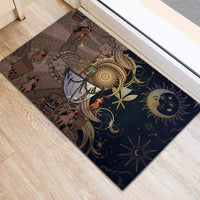 Hawaii Makahiki Rubber Doormat Polynesian Sky And Earth - Polynesian Pride