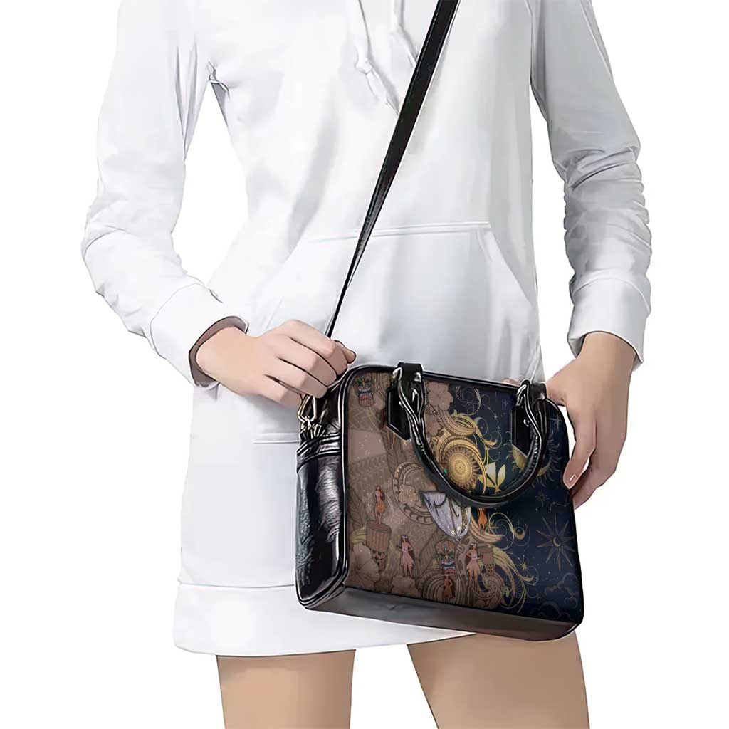 Hawaii Makahiki Shoulder Handbag Polynesian Sky And Earth - Polynesian Pride
