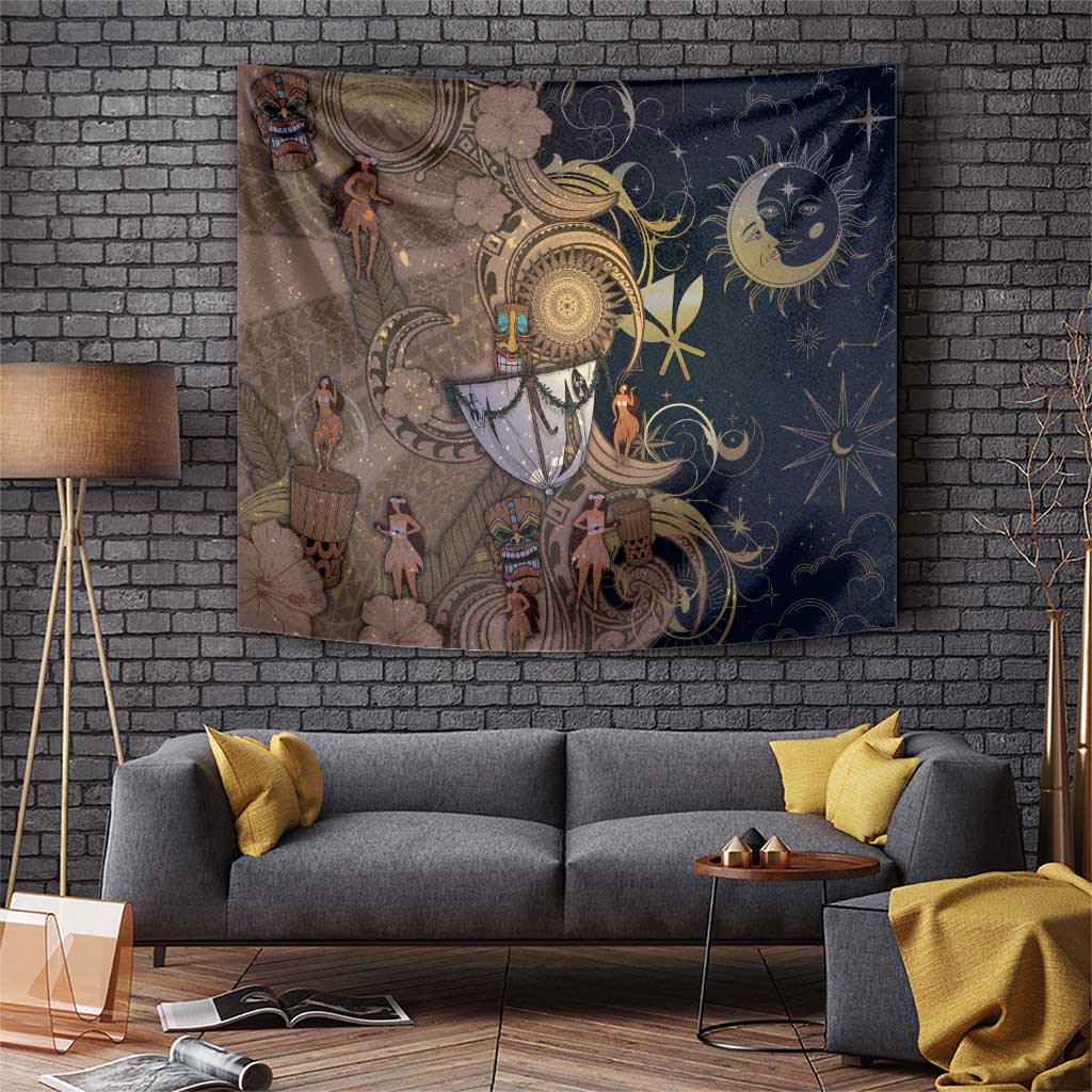 Hawaii Makahiki Tapestry Polynesian Sky And Earth - Polynesian Pride