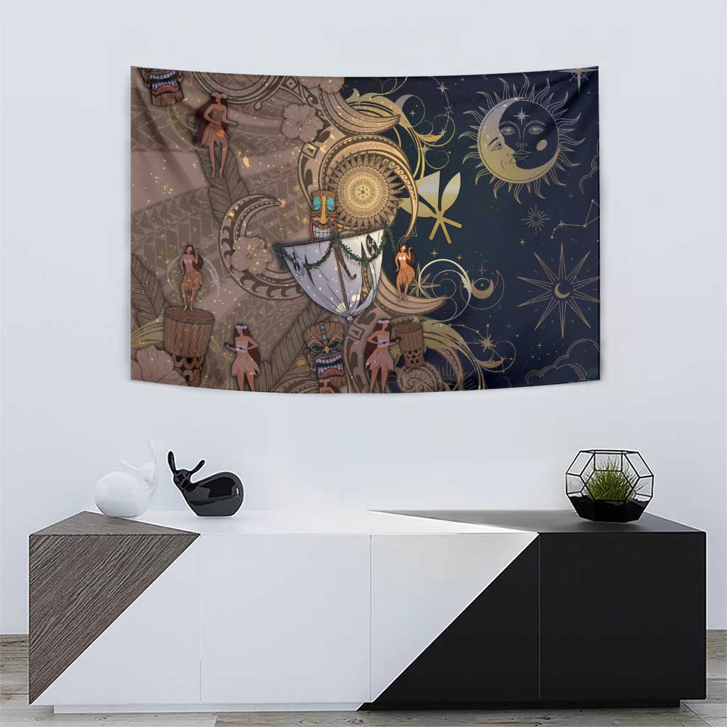Hawaii Makahiki Tapestry Polynesian Sky And Earth - Polynesian Pride