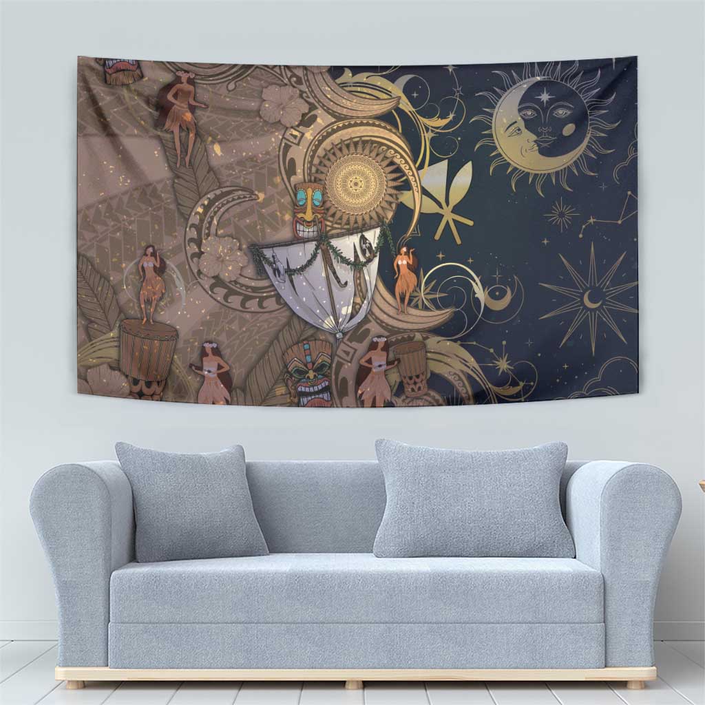 Hawaii Makahiki Tapestry Polynesian Sky And Earth - Polynesian Pride