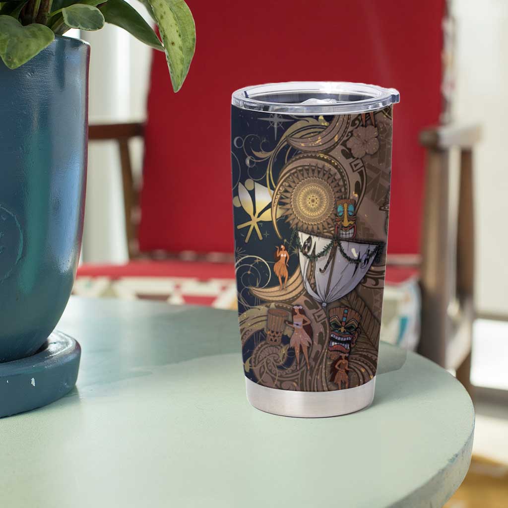 Hawaii Makahiki Tumbler Cup Polynesian Sky And Earth - Polynesian Pride