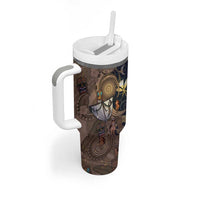 Hawaii Makahiki Tumbler With Handle Polynesian Sky And Earth - Polynesian Pride
