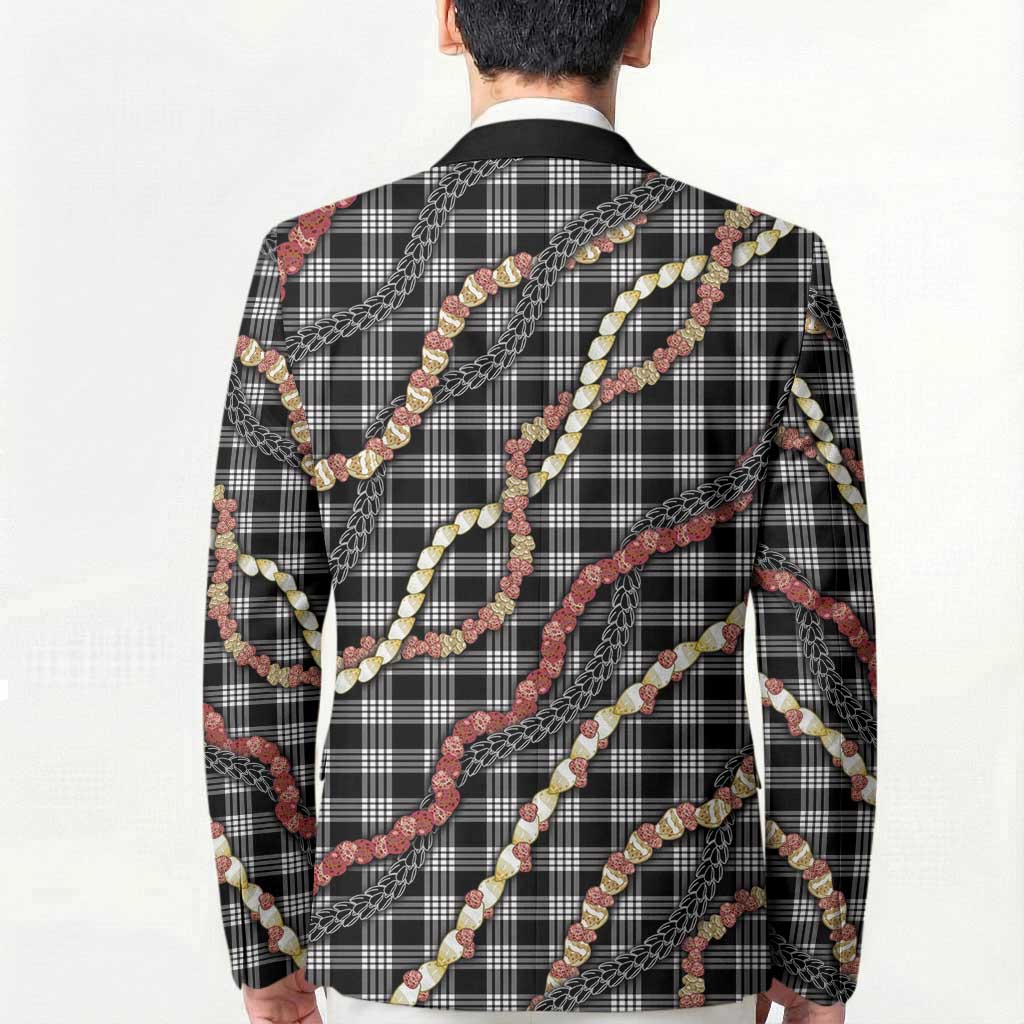 Hawaii Palaka Niihau Shell Lei Blazer Tropical Island Plaid Patterns DT05 - Polynesian Pride