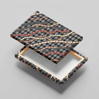 Hawaii Palaka Niihau Shell Lei Canvas Wall Art Tropical Island Plaid Patterns DT05 - Polynesian Pride