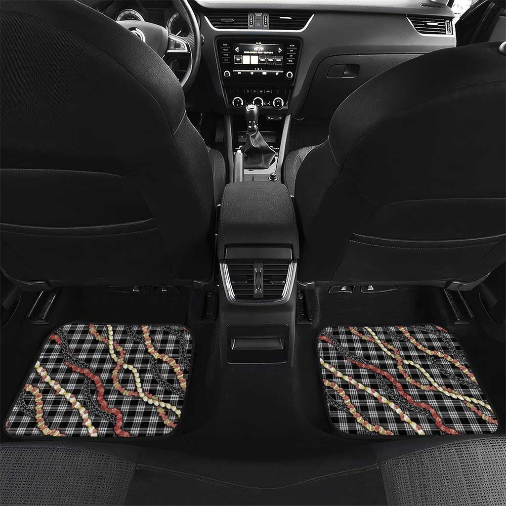 Hawaii Palaka Niihau Shell Lei Car Mats Tropical Island Plaid Patterns