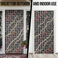 Hawaii Palaka Niihau Shell Lei Door Cover Tropical Island Plaid Patterns