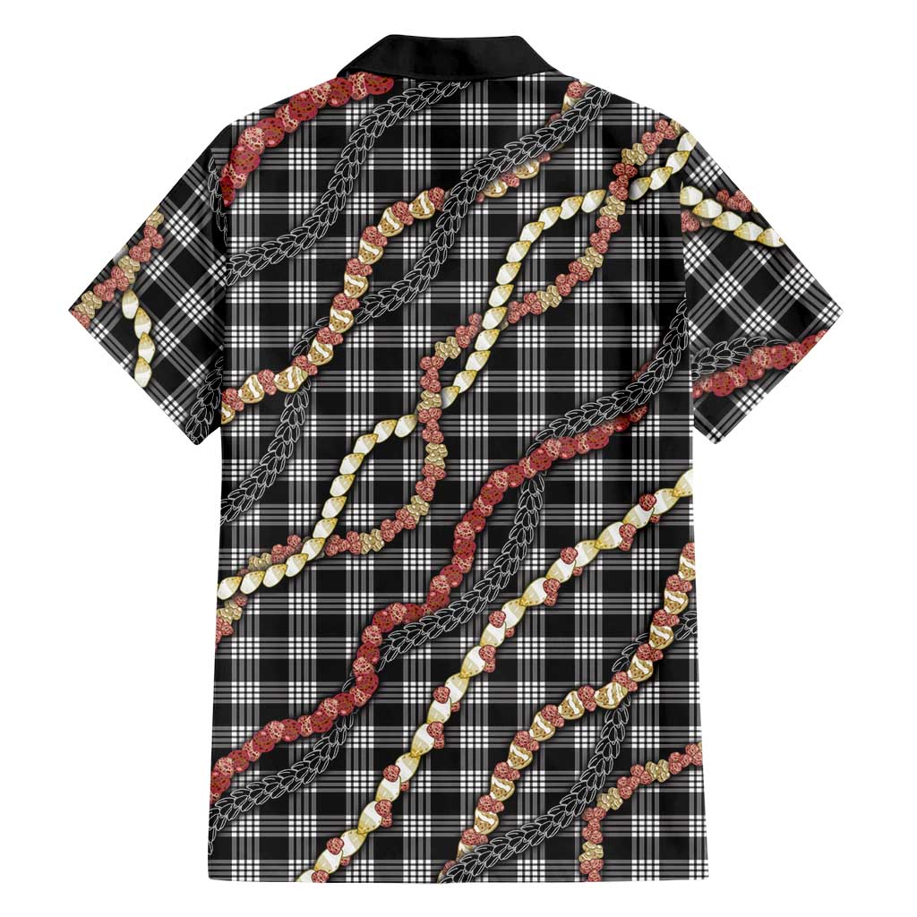 Hawaii Palaka Niihau Shell Lei Family Matching Mermaid Dress and Hawaiian Shirt Tropical Island Plaid Patterns DT05 - Polynesian Pride