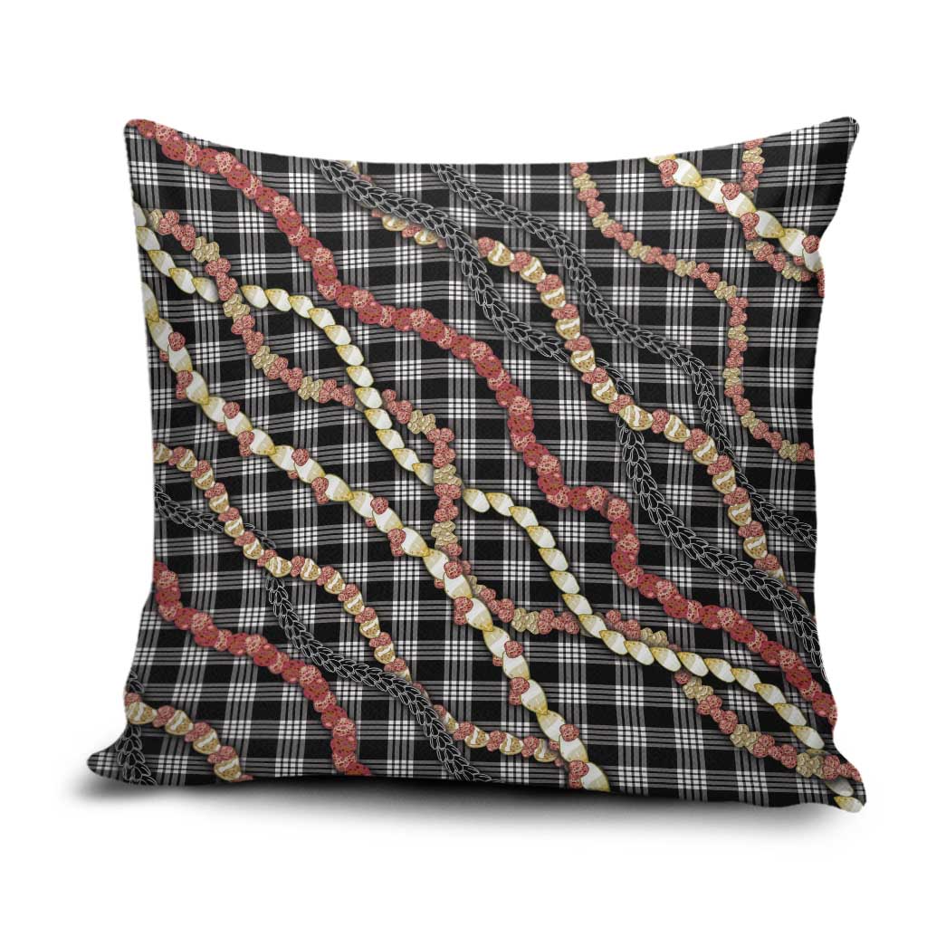 Hawaii Palaka Niihau Shell Lei Pillow Cover Tropical Island Plaid Patterns