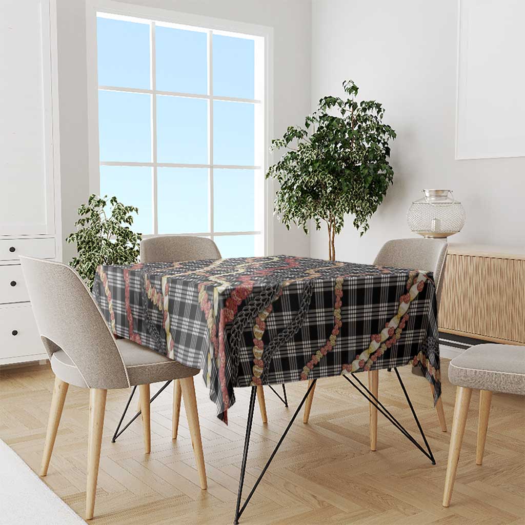 Hawaii Palaka Niihau Shell Lei Tablecloth Tropical Island Plaid Patterns DT05 - Polynesian Pride