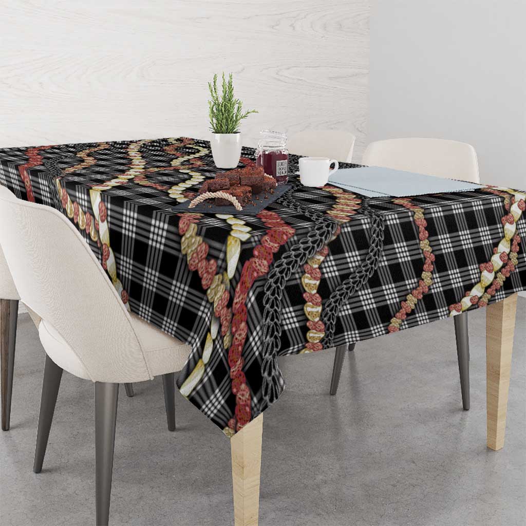 Hawaii Palaka Niihau Shell Lei Tablecloth Tropical Island Plaid Patterns DT05 - Polynesian Pride