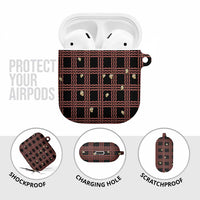 Hawaii Palaka Kahelelani Shell Lei Costume AirPods Case Plaid Patterns DT05 - Polynesian Pride