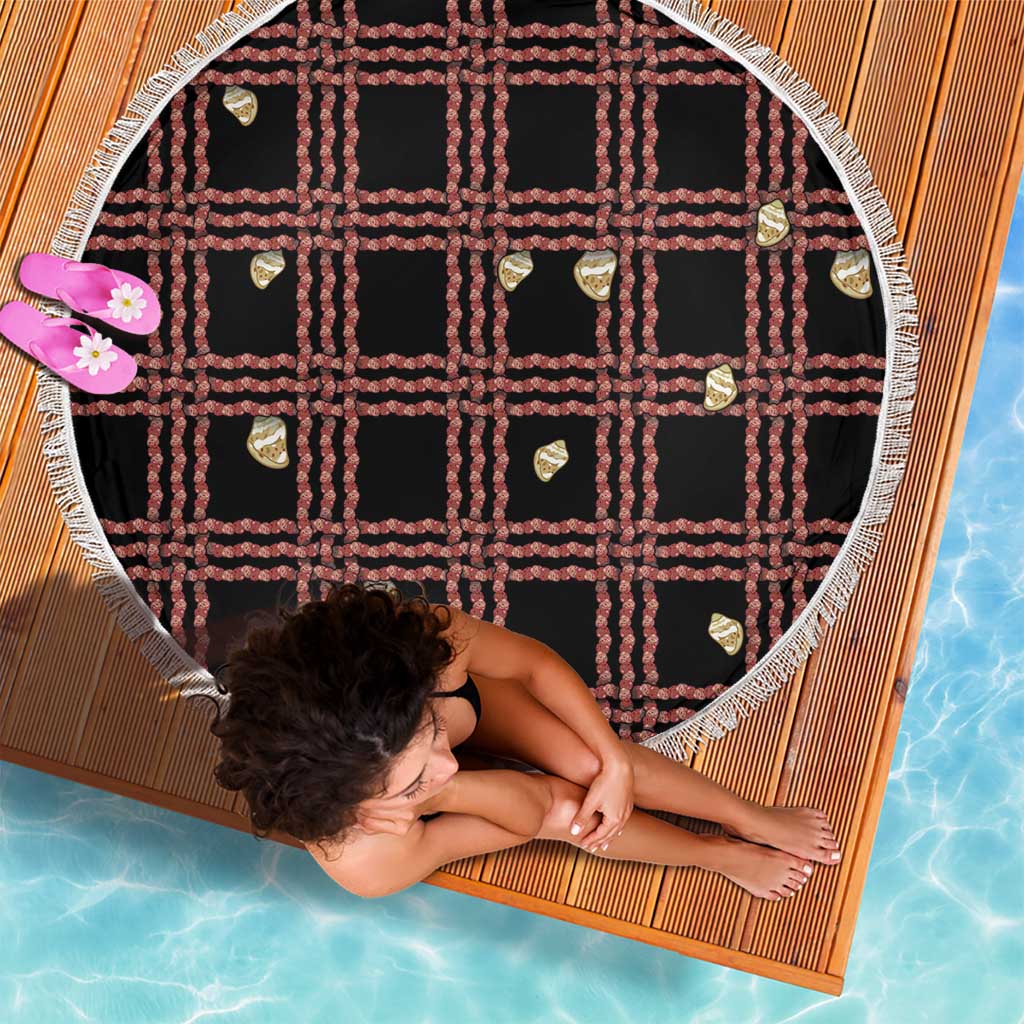 Hawaii Palaka Kahelelani Shell Lei Costume Beach Blanket Plaid Patterns