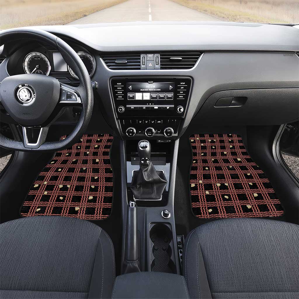 Hawaii Palaka Kahelelani Shell Lei Costume Car Mats Plaid Patterns