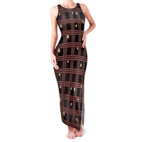 Hawaii Palaka Kahelelani Shell Lei Costume Family Matching Tank Maxi Dress and Hawaiian Shirt Plaid Patterns
