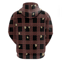 Hawaii Palaka Kahelelani Shell Lei Costume Hoodie Plaid Patterns
