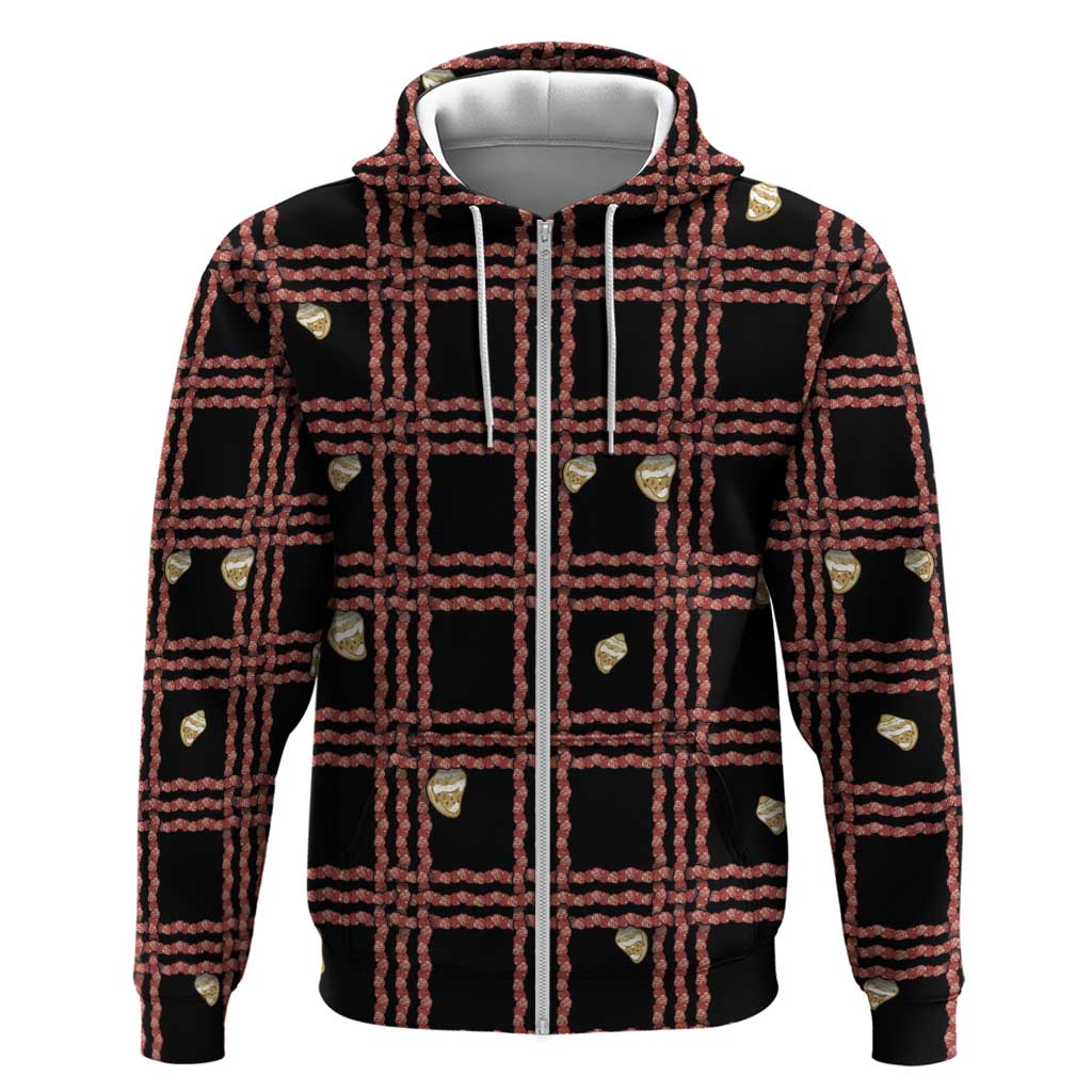 Hawaii Palaka Kahelelani Shell Lei Costume Hoodie Plaid Patterns