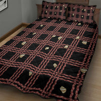 Hawaii Palaka Kahelelani Shell Lei Costume Quilt Bed Set Plaid Patterns DT05 - Polynesian Pride