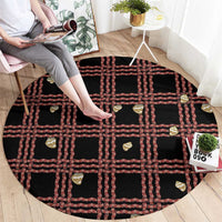 Hawaii Palaka Kahelelani Shell Lei Costume Round Carpet Plaid Patterns