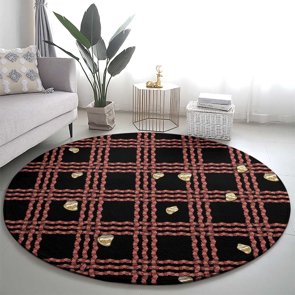 Hawaii Palaka Kahelelani Shell Lei Costume Round Carpet Plaid Patterns