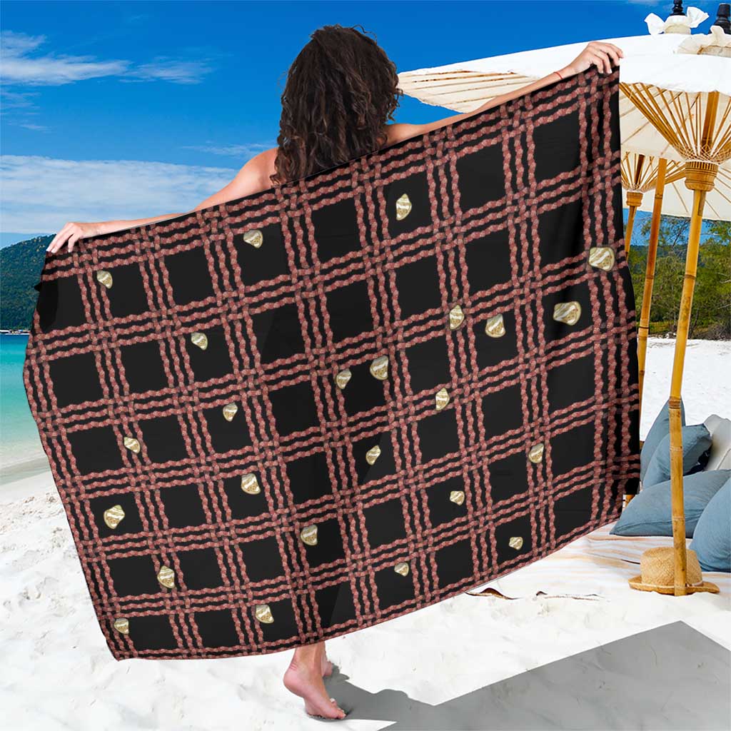 Hawaii Palaka Kahelelani Shell Lei Costume Sarong Plaid Patterns