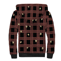 Hawaii Palaka Kahelelani Shell Lei Costume Sherpa Hoodie Plaid Patterns DT05 - Polynesian Pride