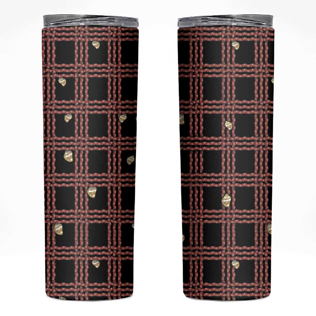 Hawaii Palaka Kahelelani Shell Lei Costume Skinny Tumbler Plaid Patterns