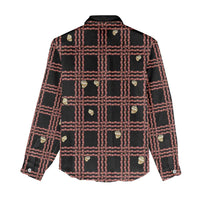 Hawaii Palaka Kahelelani Shell Lei Costume Women Casual Shirt Plaid Patterns