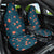 Hawaii Monstera Car Seat Cover Hibiscus Flowers Simple Style - Polynesian Pride