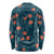 Hawaii Monstera Long Sleeve Shirt Hibiscus Flowers Simple Style - Polynesian Pride