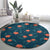Hawaii Monstera Round Carpet Hibiscus Flowers Simple Style - Polynesian Pride