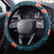 Hawaii Monstera Steering Wheel Cover Hibiscus Flowers Simple Style - Polynesian Pride